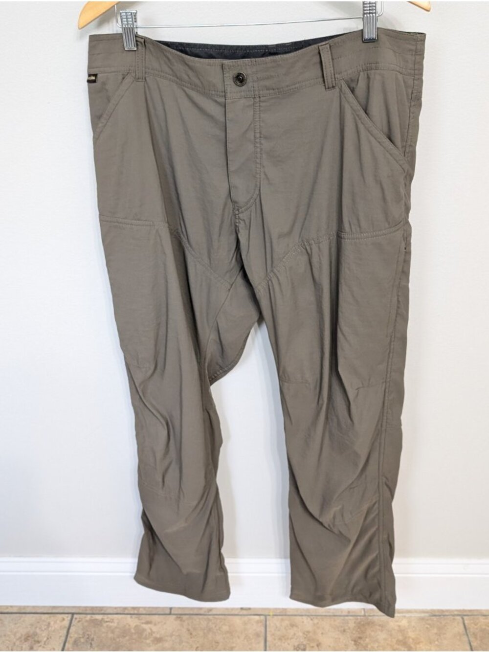 Kuhl Nylon Hiking Pants Mens 38x30 Lightweight Comfort Outdoor Green